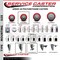 Service Caster 3.5'' Red Poly Swivel 1-3/8'' Expanding Stem Caster with Brake SCC-EX20S3514-PPUB-RED-TLB-138 - alternate 4